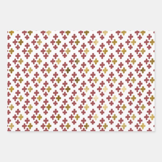 Modern Elegant | Kerstvakantie doedels Inpakpapier Vel (Voorkant 3)