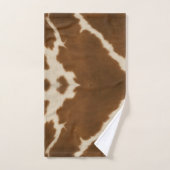 Modern Elegant Koe Faux Leather Collectie Bad Handdoek (Handdoek)