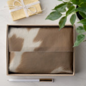 Modern Elegant Koe Faux Leather Collectie Tissuepapier (Geschenk)