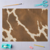 Modern Elegant Koe Faux Leather Collectie Tissuepapier (Craft)