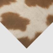 Modern Elegant Koe Faux Leather Collectie Tissuepapier (Detail)