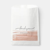 Modern Elegant Koraal Aards Bedankzakje (Voorkant)