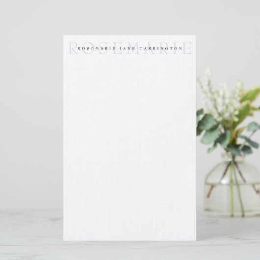 Modern Elegant Lavender - Speciaal verhaal Briefpapier (Staand voorkant)