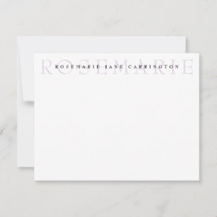Modern Elegant Lavender - Speciaal verhaal Notitiekaartje