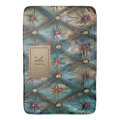 Modern Elegant  Leather Kleurrijke Diamanten Badmat (Voorkant Verticaal)