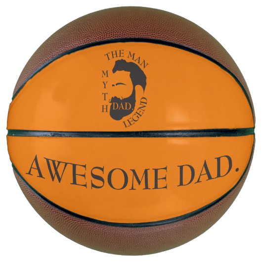 Modern Elegant Legendary Dad Vaderdag Basketbal (Voorkant)