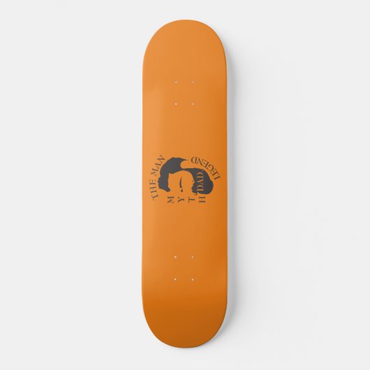 Modern Elegant Legendary Dad Vaderdag Skateboard (Voorkant)