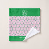 Modern Elegant Logo merknaam Bad Handdoek (Wasdoekje)