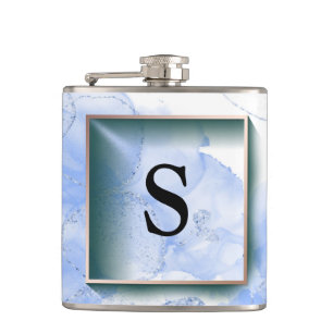 Modern Elegant Luxury Faux Glitter Hip Flask Heupfles