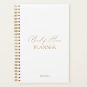 Modern Elegant Maid of Honor Wedding Planner (Voorkant)