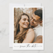 Modern Elegant Manuscript sparen de Uitnodiging va (Voorkant)