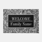Modern Elegant Marble Welkom Deurmat (Voorkant)
