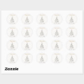Modern Elegant Minimal Christmas Tree Sticker (Vel)