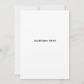 Modern Elegant Minimalist en Clean Wedding Kaart (Achterkant)