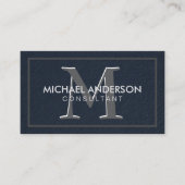Modern Elegant Minimalistisch Monogram Professione Visitekaartje (Voorkant)