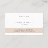 Modern Elegant Minimalistisch Professioneel Monogr Visitekaartje (Achterkant)
