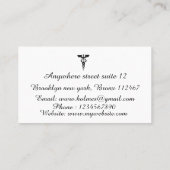 Modern Elegant Minimalistisch Professioneel Plan Visitekaartje (Achterkant)