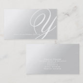 Modern Elegant Monogram A Visitekaartje (Voorkant / Achterkant)