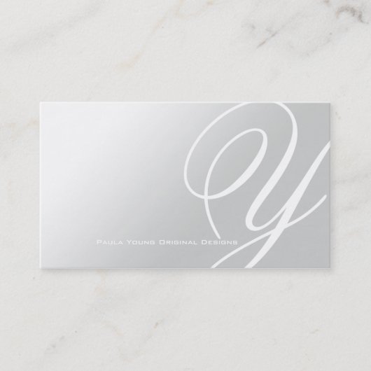 Modern Elegant Monogram A Visitekaartje (Voorkant)