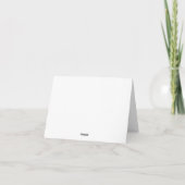 Modern Elegant Monogram Dank u binnen bericht Bedankkaart (Achterkant)