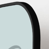 Modern Elegant Monogram Script Aqua Blue Pickleball Paddle (Links Detail)