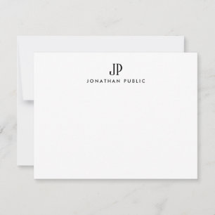 Modern Elegant Monogram Sjabloon Eenvoudig Minimal