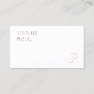 Modern Elegant Monogram Sjabloon Professional Busi Visitekaartje