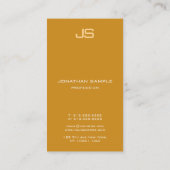 Modern Elegant Monogram Verticale Sjabloon Trendy Visitekaartje (Achterkant)