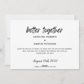 modern elegant multi-fotomanuscript sparen de datu feestdagenkaart (Achterkant)