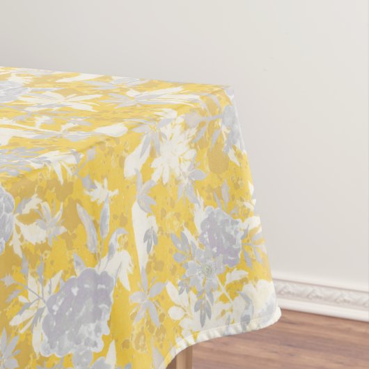 Modern Elegant Mustard Yellow Marigold Flowers Tafelkleed (Voorbeeld)