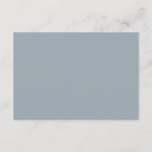 Modern Elegant Nautical Seashell Script Bruiloft Informatiekaartje (Achterkant)