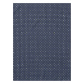 Modern Elegant Navy Blue Gold Polka Dots Tafelkleed (Voorkant)