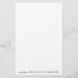 Modern Elegant Navy Blue Specialized Stationery Briefpapier