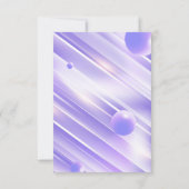 Modern Elegant Paars Abstract Hartelijk dank Bedankkaart (Achterkant)