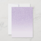 Modern Elegant paars Save the Date Sweet 16 (Achterkant)