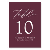 Modern Elegant Paarse bruiloft Kaart (Achterkant)