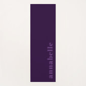 Modern Elegant Paarse Minimal Personalised Yogamat (Voorkant)