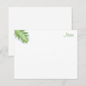 Modern Elegant Palm Leaves Handschrift Sjabloon (Voorkant / Achterkant)