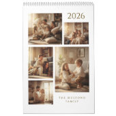 Modern & Elegant Personalized 2026 Calendar Kalender (Hoes)
