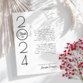 Modern Elegant Photo Afstuderen Bedankkaart