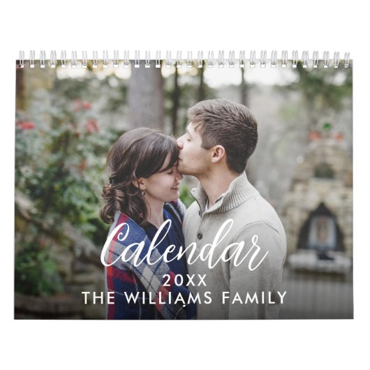 Modern Elegant Photo Family Kalender (Hoes)