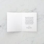 Modern Elegant Photo Wedding Bedankkaart (Binnen)