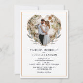 Modern Elegant Photo Wedding Invitation (Devant)