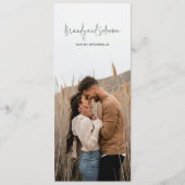 Modern Elegant Photo Wedding Programma (Voorkant)
