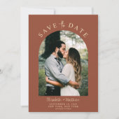 Modern Elegant Photo Wedding Save the Date (Voorkant)