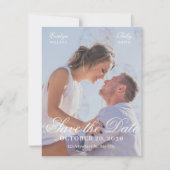 Modern elegant photo wedding  save the date (Voorkant)