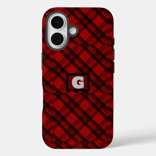 Modern Elegant Plaid Case-Mate iPhone Case (Achterkant)