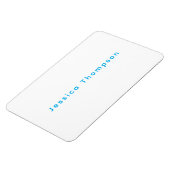 Modern Elegant Plain Simple Professional Name Magneet (Linkerzijde)