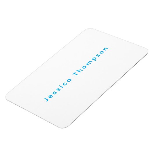 Modern Elegant Plain Simple Professional Name Magneet (Linkerzijde)