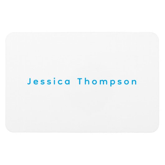Modern Elegant Plain Simple Professional Name Magneet (Horizontaal)
